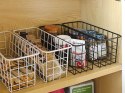 Koszyk wiszący kosz organizer metalowy zawieszany półka wisząca biały mocny