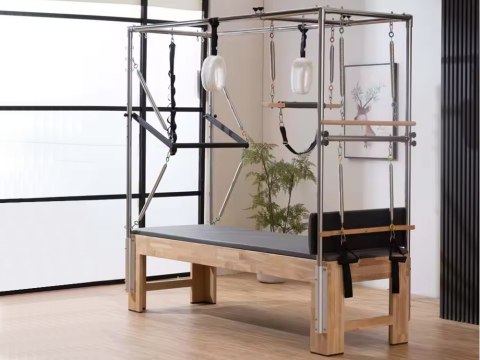 ŁÓŻKO DO ĆWICZEŃ PILATES PILATESU REFORMER URZĄDZENIE DO ĆWICZENIA FITNESS ŁÓŻKO DO ĆWICZEŃ PILATES PILATESU REFORMER URZĄDZENIE DO ĆWICZENIA FITNESS