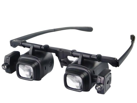Lupa okulary zegarmistrzowskie serwis podświetlenie 2 led 2x 6x 8x 12x 24x Lupa okulary zegarmistrzowskie serwis podświetlenie 2 led 2x 6x 8x 12x 24x