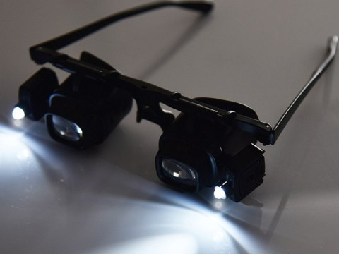 Lupa okulary zegarmistrzowskie serwis podświetlenie 2 led 2x 6x 8x 12x 24x Lupa okulary zegarmistrzowskie serwis podświetlenie 2 led 2x 6x 8x 12x 24x
