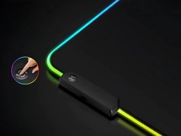 Podkładka gamingowa podświetlana rgb xxl 90x40 pod myszkę klawiaturę usb