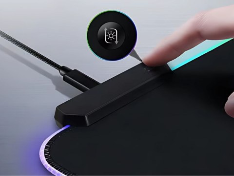 Podkładka gamingowa podświetlana rgb xxl 90x40 pod myszkę klawiaturę usb Podkładka gamingowa podświetlana rgb xxl 90x40 pod myszkę klawiaturę usb