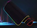 Podkładka gamingowa podświetlana rgb xxl 90x40 pod myszkę klawiaturę usb