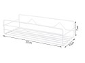 Półka łazienkowa do łazienki pod prysznic prysznicowa loft wisząca metalowa