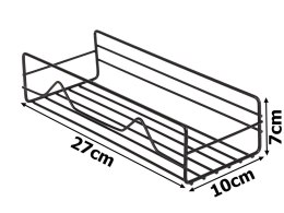 Półka łazienkowa do łazienki pod prysznic prysznicowa loft wisząca metalowa