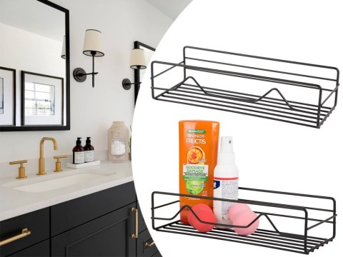 Półka łazienkowa do łazienki pod prysznic prysznicowa loft wisząca metalowa Półka łazienkowa do łazienki pod prysznic prysznicowa loft wisząca metalowa