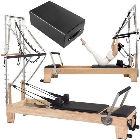 REFORMER ŁÓŻKO DO ĆWICZEŃ PILATES PILATESU URZĄDZENIE DO ĆWICZENIA FITNESS REFORMER ŁÓŻKO DO ĆWICZEŃ PILATES PILATESU URZĄDZENIE DO ĆWICZENIA FITNESS