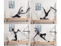 REFORMER ŁÓŻKO DO ĆWICZEŃ PILATES PILATESU URZĄDZENIE DO ĆWICZENIA FITNESS