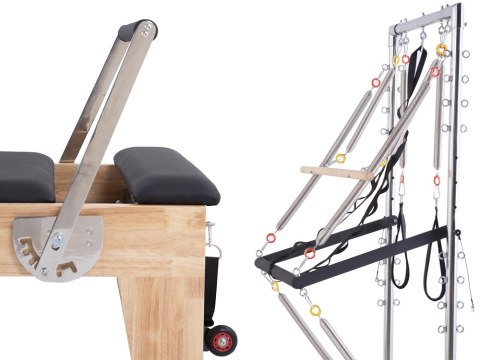 REFORMER ŁÓŻKO DO ĆWICZEŃ PILATES PILATESU URZĄDZENIE DO ĆWICZENIA FITNESS REFORMER ŁÓŻKO DO ĆWICZEŃ PILATES PILATESU URZĄDZENIE DO ĆWICZENIA FITNESS