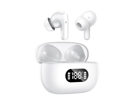 Słuchawki douszne bluetooth bezprzewodowe z etui ładującym led i mikrofonem Słuchawki douszne bluetooth bezprzewodowe z etui ładującym led i mikrofonem