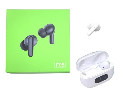 Słuchawki douszne bluetooth bezprzewodowe z etui ładującym led i mikrofonem Słuchawki douszne bluetooth bezprzewodowe z etui ładującym led i mikrofonem