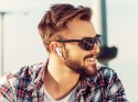 Słuchawki douszne bluetooth bezprzewodowe z etui ładującym led i mikrofonem