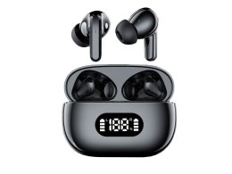 Słuchawki douszne bluetooth bezprzewodowe z etui ładującym led i mikrofonem