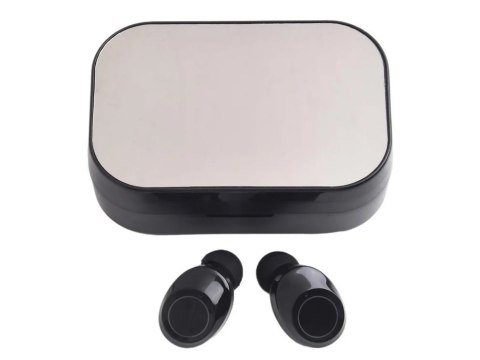 Słuchawki douszne bluetooth bezprzewodowe z etui ładującym led i mikrofonem Słuchawki douszne bluetooth bezprzewodowe z etui ładującym led i mikrofonem