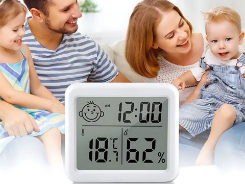 Termometr higrometr zegar kalendarz elektroniczny wewnętrzny bezprzewodowy Termometr higrometr zegar kalendarz elektroniczny wewnętrzny bezprzewodowy