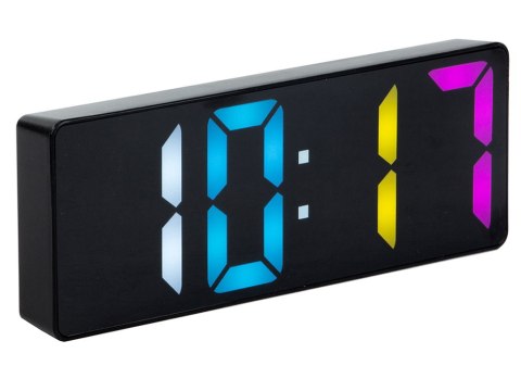 ZEGAR BUDZIK CYFROWY ELEKTRONICZNY TERMOMETR KOLOROWY ALARM DATA DRZEMKA ZEGAR BUDZIK CYFROWY ELEKTRONICZNY TERMOMETR KOLOROWY ALARM DATA DRZEMKA
