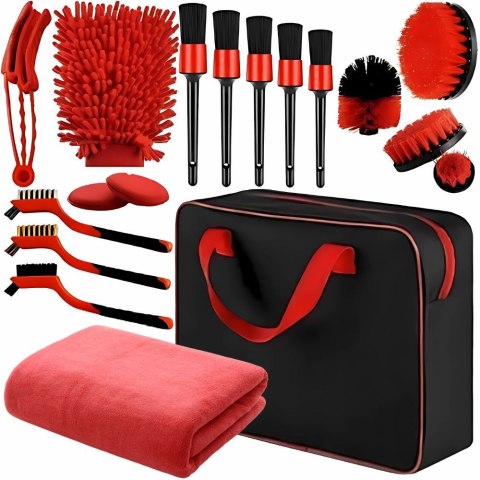 ZESTAW DETAILINGOWY DO CZYSZCZENIA SAMOCHODU SZCZOTKI PADY ORGANIZER TORBA ZESTAW DETAILINGOWY DO CZYSZCZENIA SAMOCHODU SZCZOTKI PADY ORGANIZER TORBA