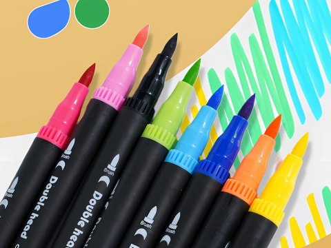 ZESTAW PISAKÓW MAZAKÓW FLAMASTRÓW 100 KOLORÓW AKWARELOWE DWUSTRONNE + ETUI ZESTAW PISAKÓW MAZAKÓW FLAMASTRÓW 100 KOLORÓW AKWARELOWE DWUSTRONNE + ETUI