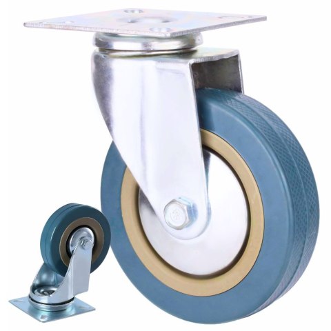 Kółko meblowe obrotowe 3 cale gumowe metalowe do wózka mebli ciche 75mm Kółko meblowe obrotowe 3 cale gumowe metalowe do wózka mebli ciche 75mm