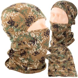 Kominiarka termoaktywna oddychająca balaclava wojskowa moro taktyczna asg