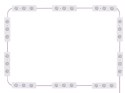 Lampki do lustra toaletki led zestaw makijaż 10 sztuk usb 3 barwy światła