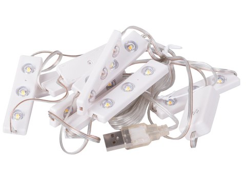 Lampki do lustra toaletki led zestaw makijaż 10 sztuk usb 3 barwy światła Lampki do lustra toaletki led zestaw makijaż 10 sztuk usb 3 barwy światła