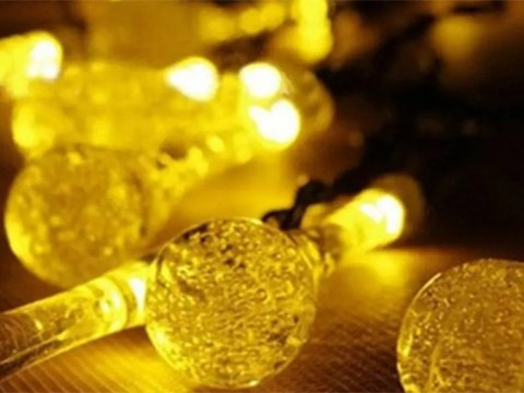 Lampki światełka solarne ogrodowe girlanda sople na taras balkon 100 led Lampki światełka solarne ogrodowe girlanda sople na taras balkon 100 led