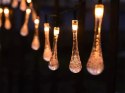 Lampki światełka solarne ogrodowe girlanda sople na taras balkon 20 led