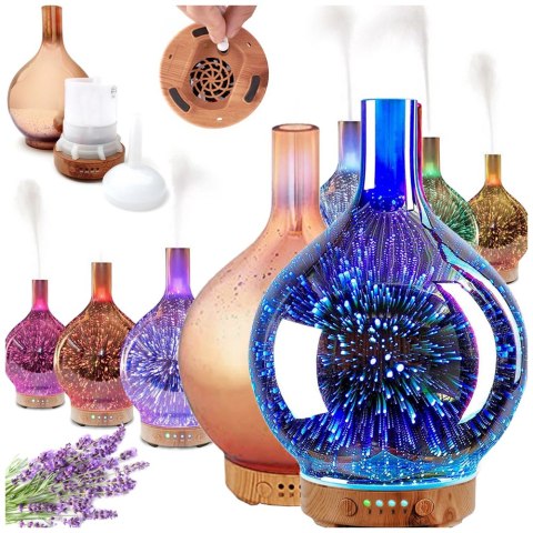 Nawilżacz powietrza aromaterapia dyfuzor zapachowy lampka nocna rgb 3d Nawilżacz powietrza aromaterapia dyfuzor zapachowy lampka nocna rgb 3d