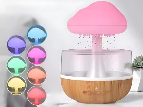 Nawilżacz powietrza dyfuzor lampka led aromaterapia chmurka bezprzewodowy Nawilżacz powietrza dyfuzor lampka led aromaterapia chmurka bezprzewodowy