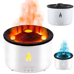 Nawilżacz powietrza dyfuzor z led rgb wulkan mgiełka zapachowa ogień wybuch
