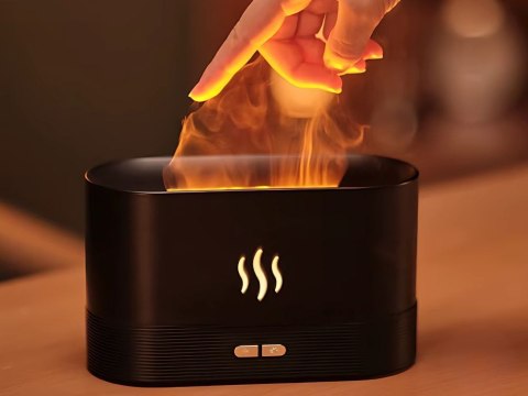 Nawilżacz powietrza usb dyfuzor z led rgb kominek mgiełka zapachowa ogień Nawilżacz powietrza usb dyfuzor z led rgb kominek mgiełka zapachowa ogień