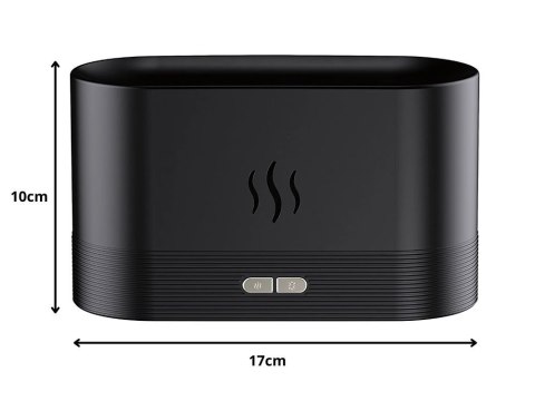 Nawilżacz powietrza usb dyfuzor z led rgb kominek mgiełka zapachowa ogień Nawilżacz powietrza usb dyfuzor z led rgb kominek mgiełka zapachowa ogień
