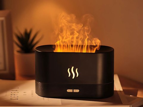 Nawilżacz powietrza usb dyfuzor z led rgb kominek mgiełka zapachowa ogień Nawilżacz powietrza usb dyfuzor z led rgb kominek mgiełka zapachowa ogień