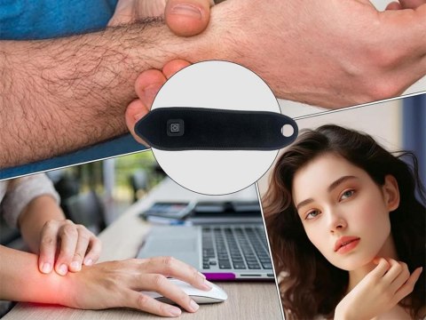 Opaska grzejąca na ból nadgarstka rozgrzewająca na usb orteza 3 poziomy Opaska grzejąca na ból nadgarstka rozgrzewająca na usb orteza 3 poziomy