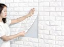 Panele ścienne 3d cegła biała tapeta samoprzylepne dekoracyjna piankowa