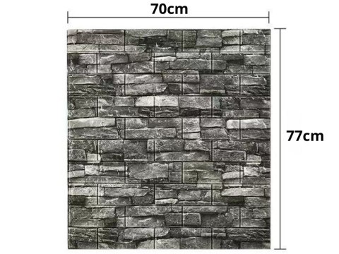 Panele ścienne 3d cegła szara tapeta samoprzylepne dekoracyjna piankowa Panele ścienne 3d cegła szara tapeta samoprzylepne dekoracyjna piankowa