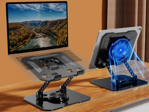 Podstawka chłodząca pod tablet uchwyt statyw na tablet regulowany 4-16 cali Podstawka chłodząca pod tablet uchwyt statyw na tablet regulowany 4-16 cali