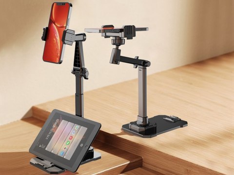 Podstawka uchwyt stojak na telefon tablet regulowany obrotowy do filmów Podstawka uchwyt stojak na telefon tablet regulowany obrotowy do filmów