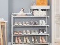 Regał na buty 5 poziomów stojak na buty szafka metalowa organizer z półką