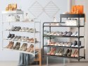 Regał na buty 5 poziomów stojak na buty szafka metalowa organizer z półką