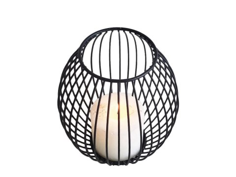 Świecznik metalowy dekoracyjny na świece 1 szt stojak lampion do domu taras Świecznik metalowy dekoracyjny na świece 1 szt stojak lampion do domu taras