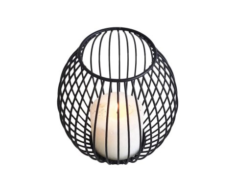 Świecznik metalowy dekoracyjny na świece 1 szt stojak lampion do domu taras Świecznik metalowy dekoracyjny na świece 1 szt stojak lampion do domu taras