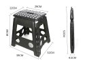 Taboret składany duży stołek krzesło składane wytrzymałe rozkładany 39cm