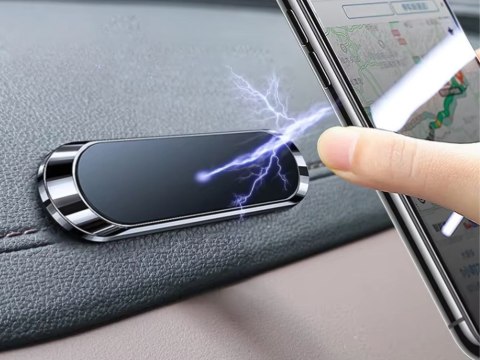 Uchwyt na telefon magnetyczny do auta samoprzylepny mocny 2x magnes pasek Uchwyt na telefon magnetyczny do auta samoprzylepny mocny 2x magnes pasek