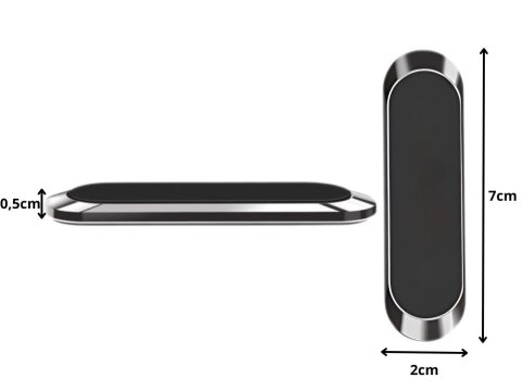 Uchwyt na telefon magnetyczny do auta samoprzylepny mocny 2x magnes pasek Uchwyt na telefon magnetyczny do auta samoprzylepny mocny 2x magnes pasek