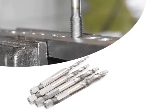 Wiertła gwintujące m3-10m hex gwintowniki zestaw gwintowników hss 6 szt Wiertła gwintujące m3-10m hex gwintowniki zestaw gwintowników hss 6 szt
