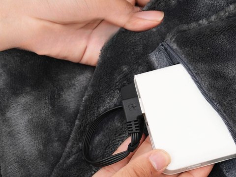 Koc elektryczny usb duży 140x70 cm bluza ciepła 3 tryby 7 stref ogrzewania Koc elektryczny usb duży 140x70 cm bluza ciepła 3 tryby 7 stref ogrzewania