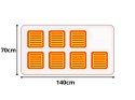 Koc elektryczny usb duży 140x70 cm bluza ciepła 3 tryby 7 stref ogrzewania
