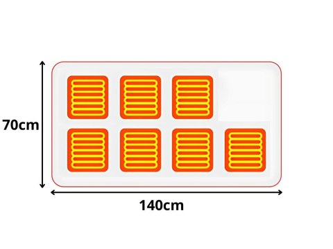 Koc elektryczny usb duży 140x70 cm bluza ciepła 3 tryby 7 stref ogrzewania Koc elektryczny usb duży 140x70 cm bluza ciepła 3 tryby 7 stref ogrzewania
